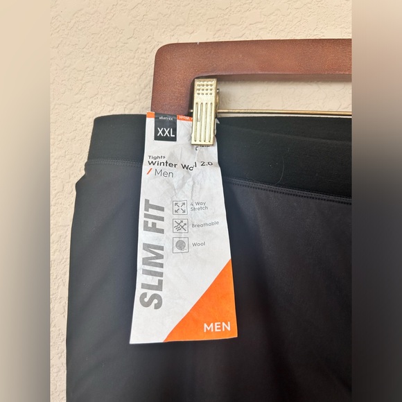 Bjorn Daehlie Winter Wool 2.0 Tights - Shocking Orange Men's XXL Running - Picture 5 of 10